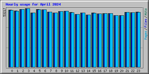 Hourly usage for April 2024